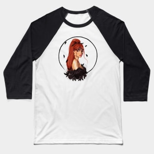 Portrait of the red haired girl Baseball T-Shirt